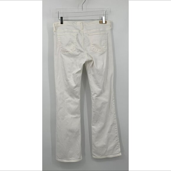 AG Adriano Goldschmied Angel bootcut flared denim jeans white low rise women 32 - Picture 4 of 6